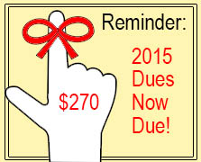 2015 Homeowners Dues are now due